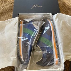 New in the Box J.Crew trainers in colorblock Regal Blue. Women’s size 11 EU 41.5